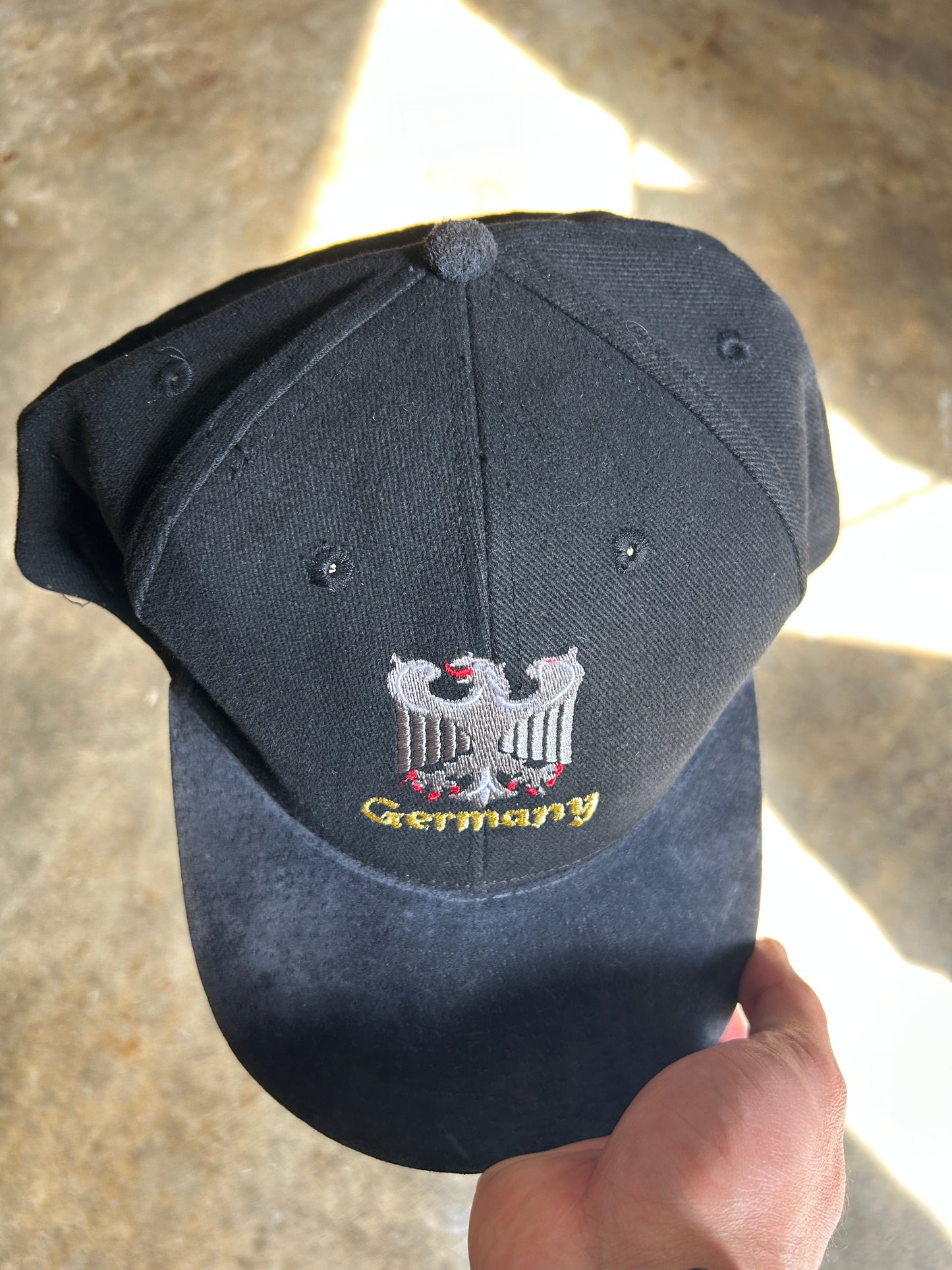 Vintage Germany Suede Brim Velcro-Back Hat