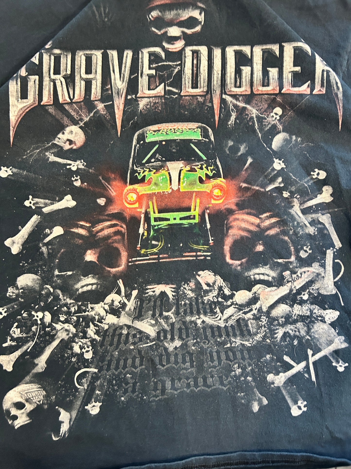 Vintage Boxy Grave Digger Graphic Tee (L)