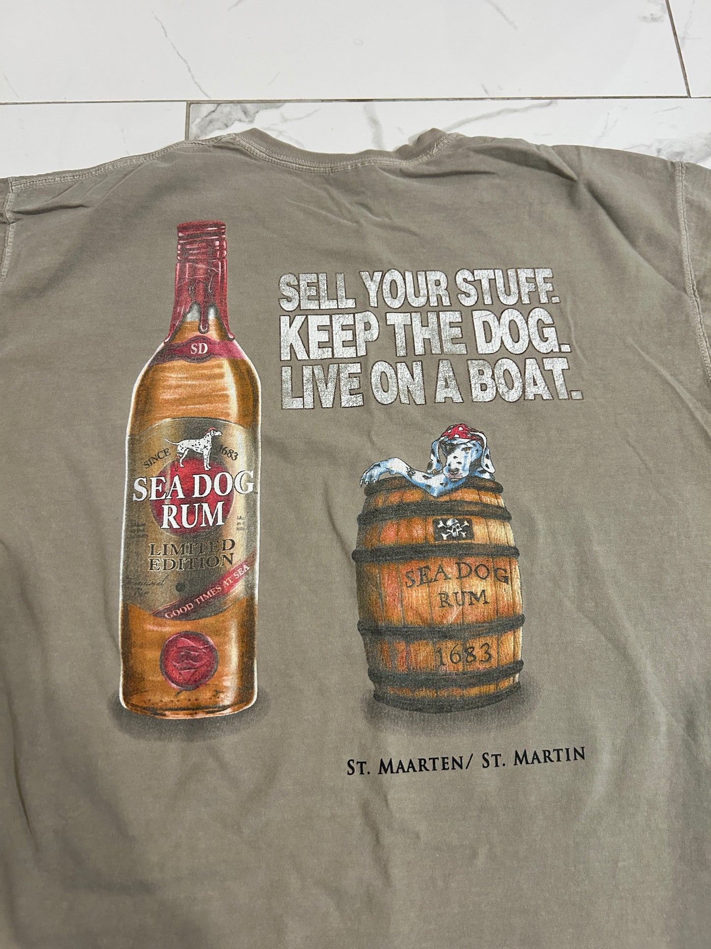 Faded Sea Dog Rum Tee (L)