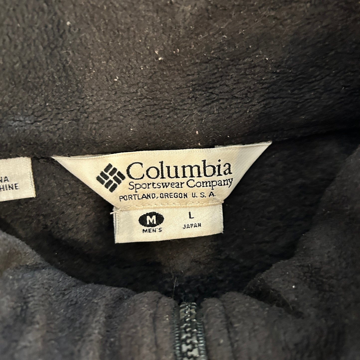 Vintage Black Columbia Fleece (M)
