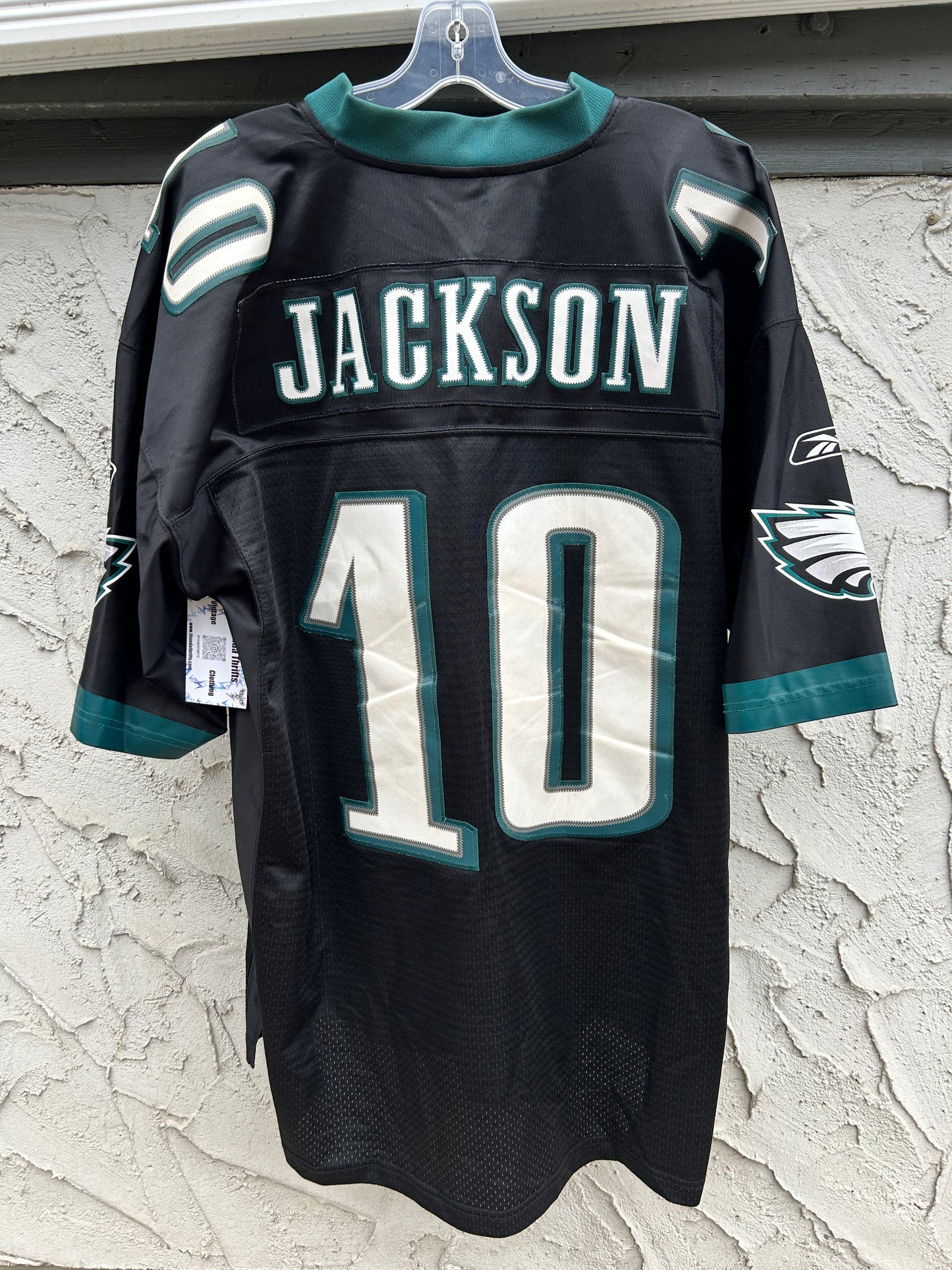 Black Reebok Philly Eagles Jackson Jersey (XL)