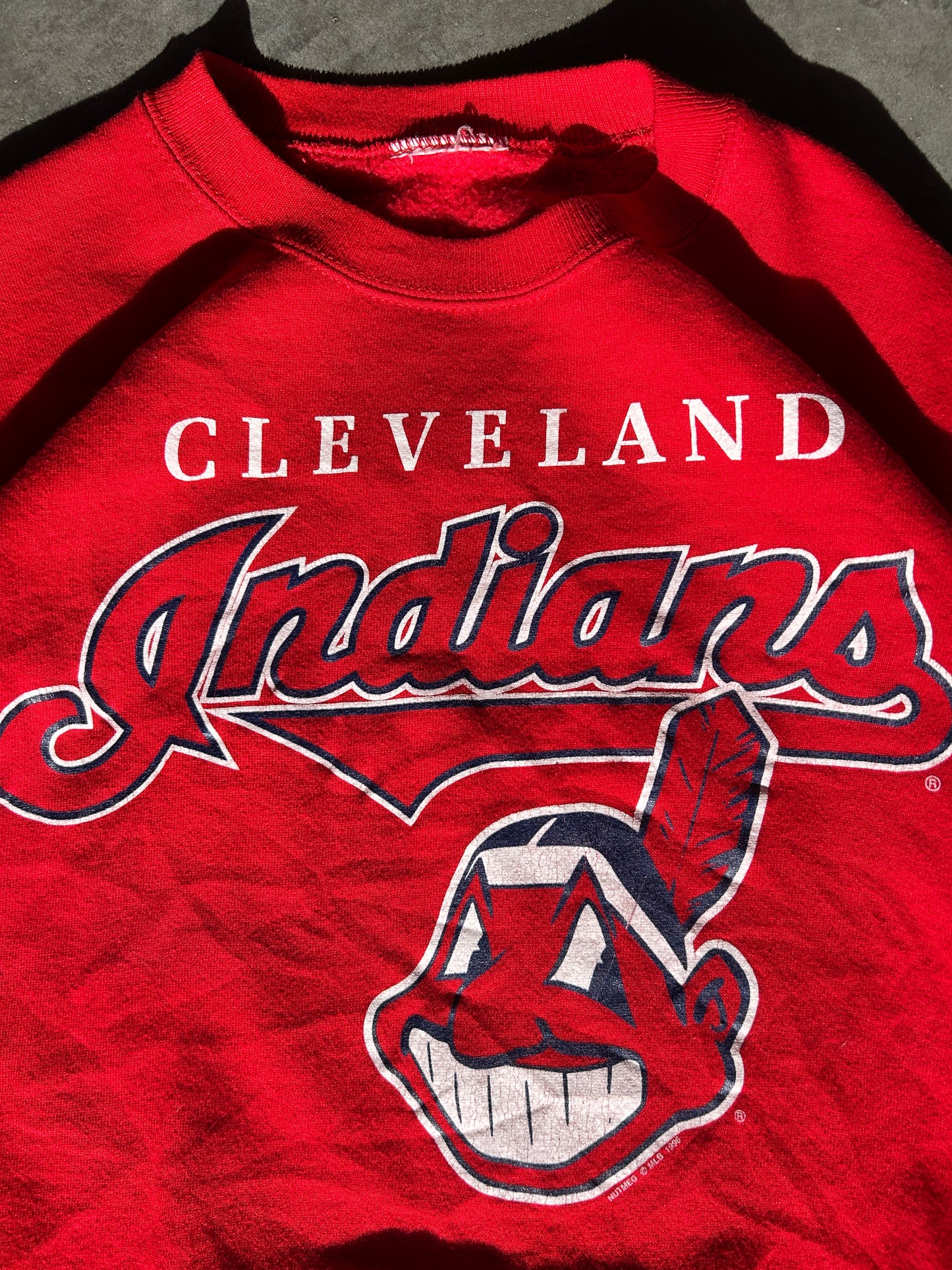 Vintage 1991 Cleveland Indians Red Crewneck (XL)