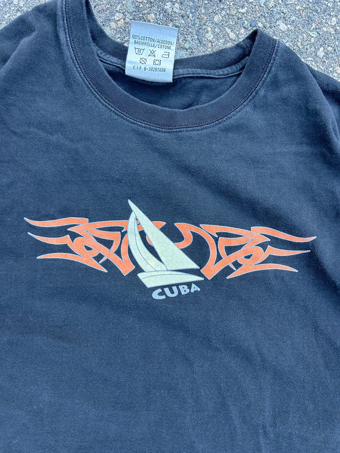Y2K Style Cuba Sailboat Tee (2XL)