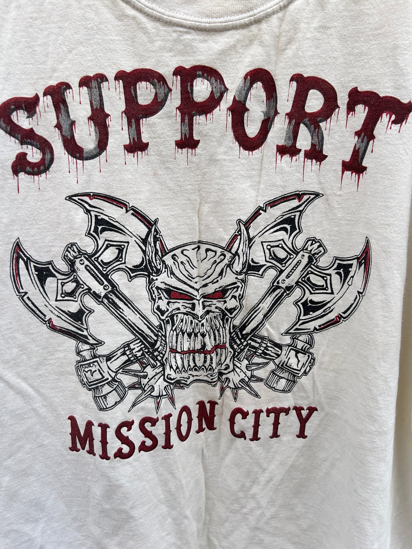 Vintage Support Mission City Biker Tee (XL)