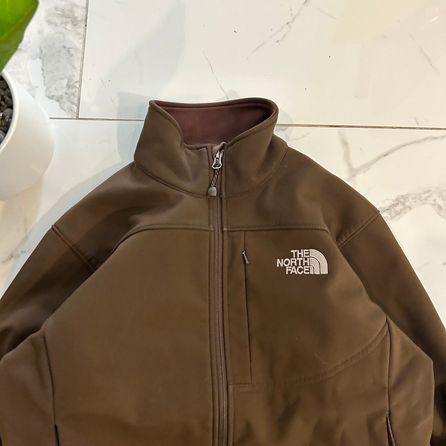 Brown North Face Apex Jacket (S)