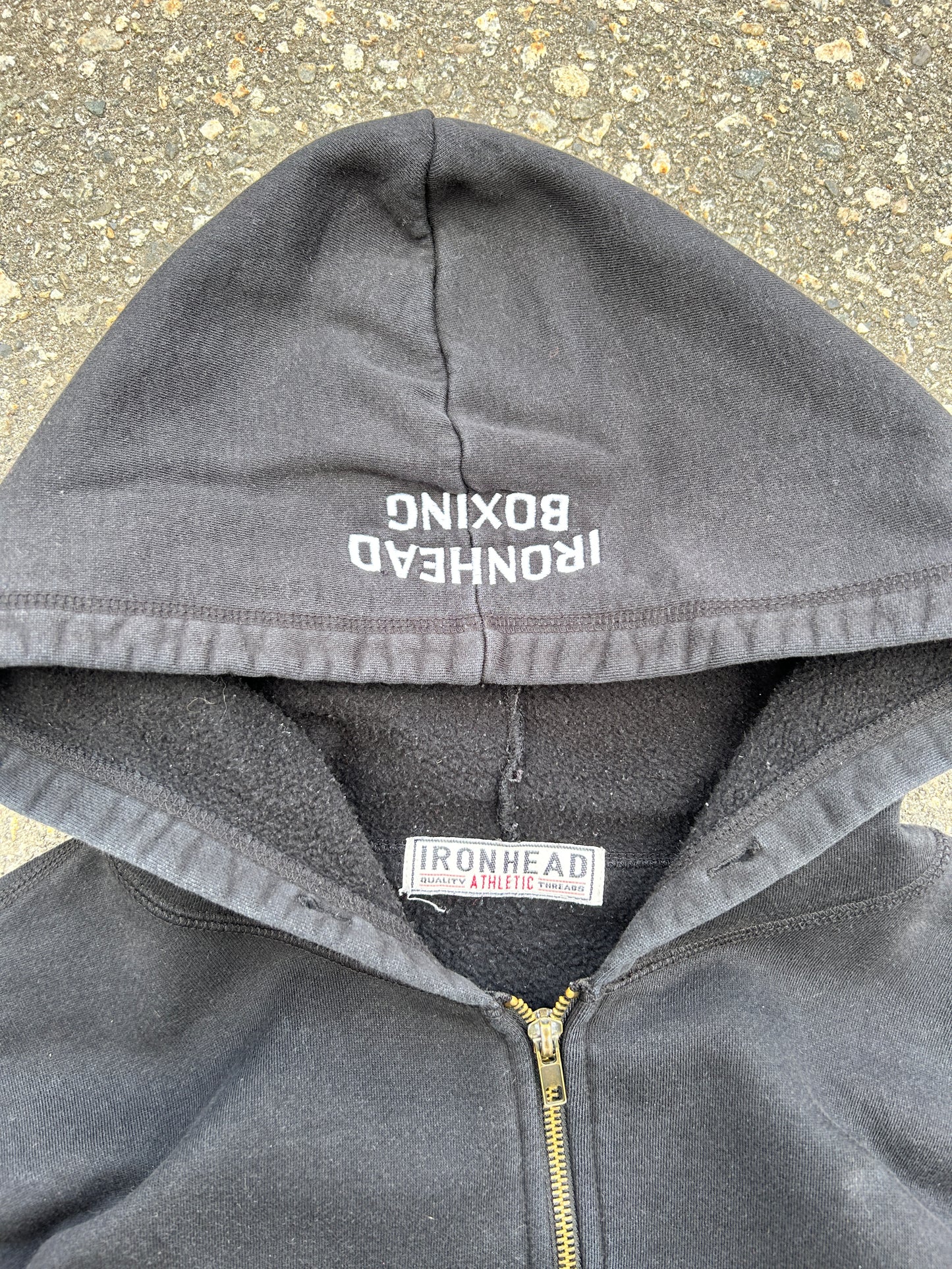 Vintage Ironhead Boxing Zip Hoodie (L)