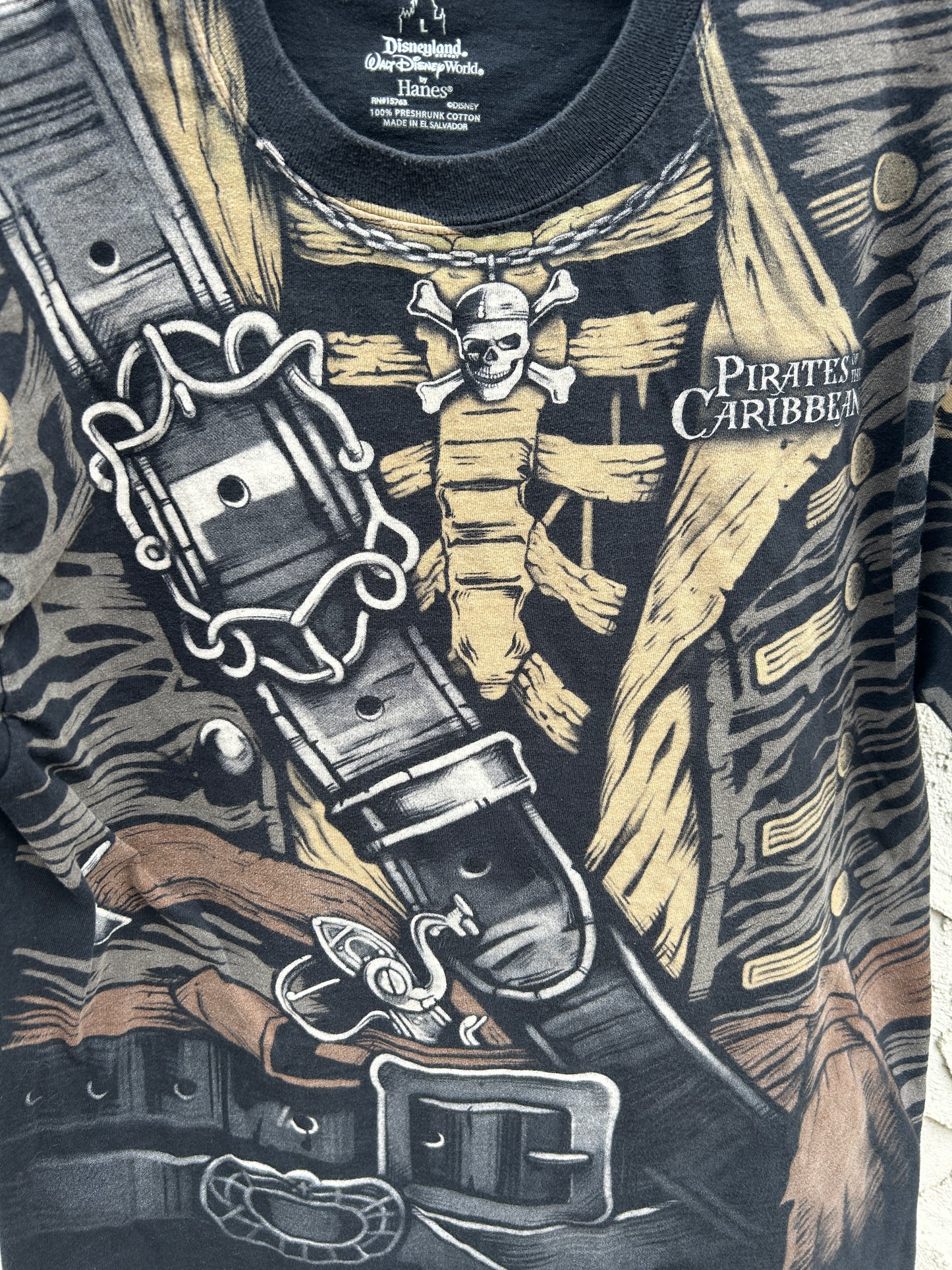 Disney Pirates of the Caribbean Full Print Tee (L)