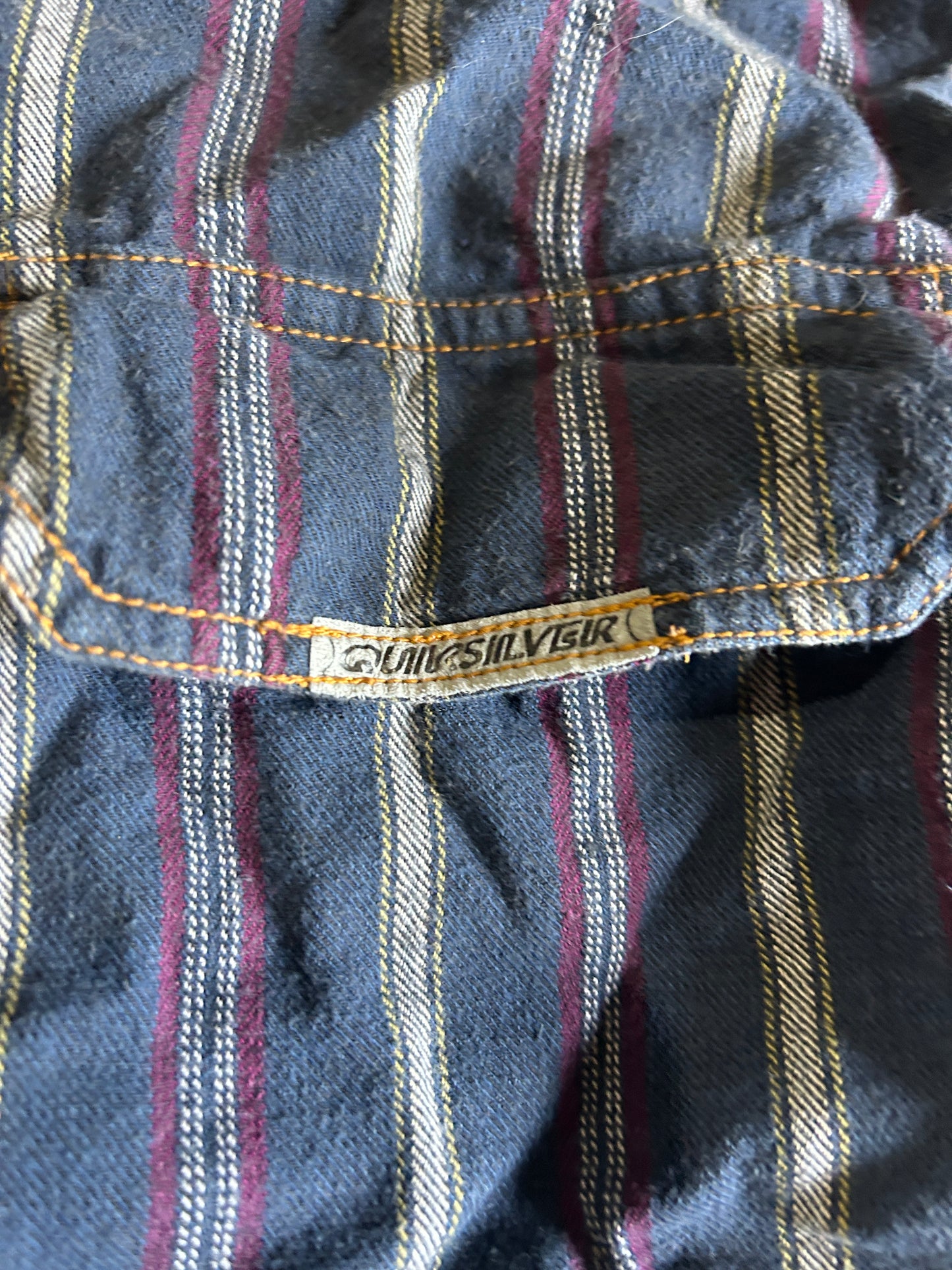 Vintage Quicksilver Cropped Button Up (L)
