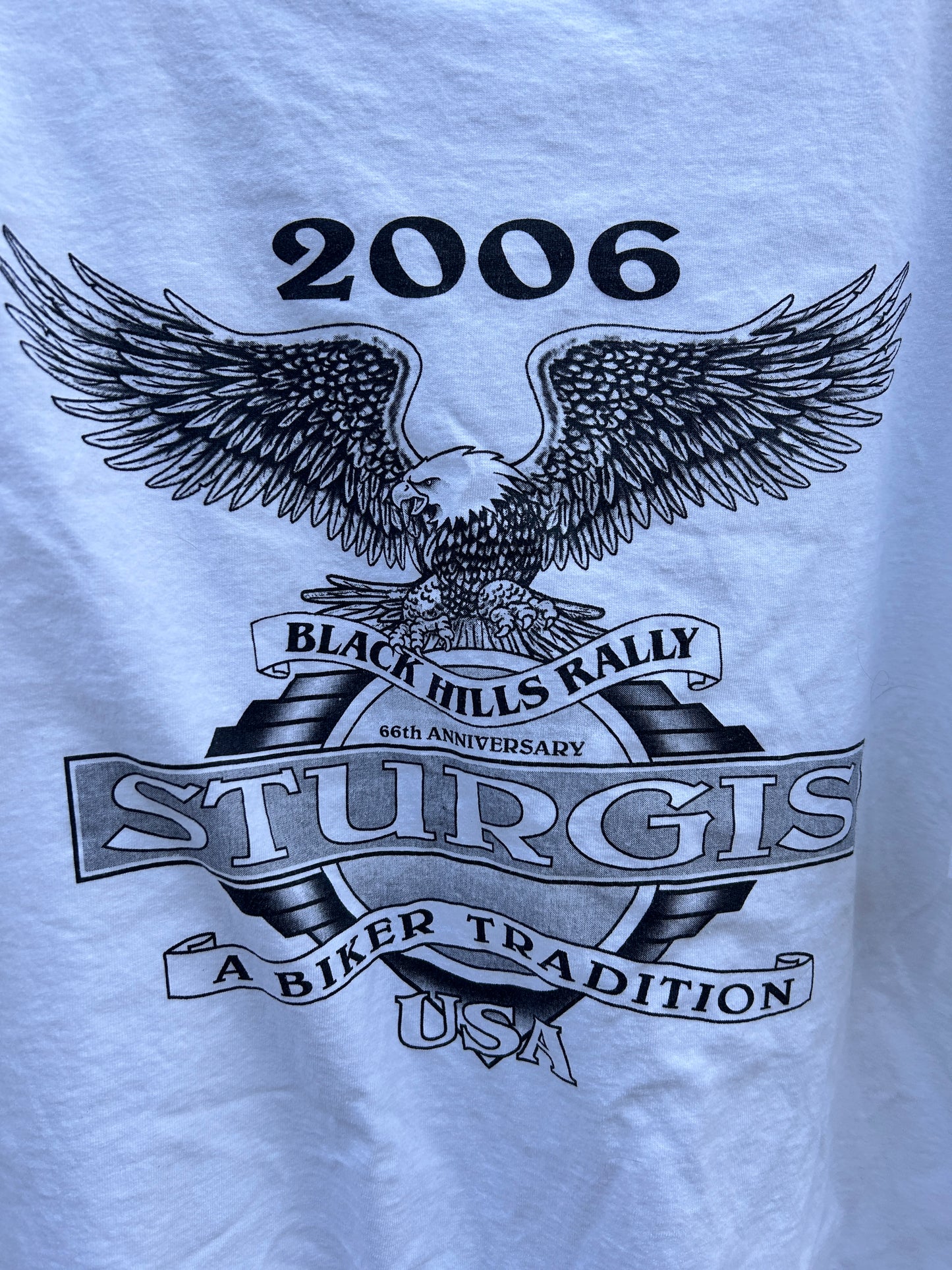2006 White Sturgis Biker Tee (2XL)