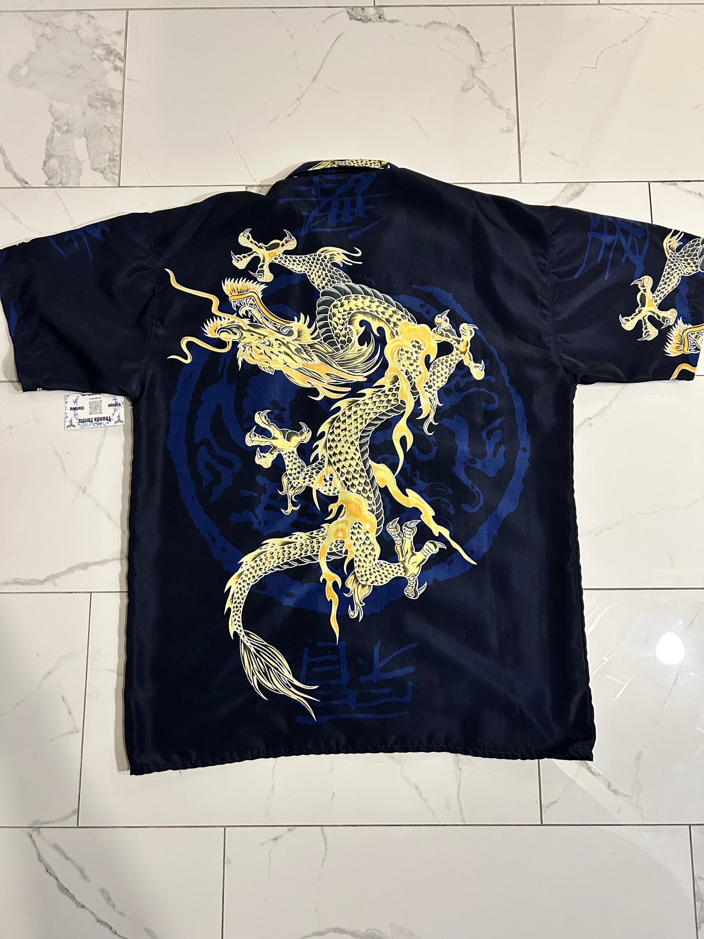 Y2K Dragon AOP Button Up Shirt (XL)