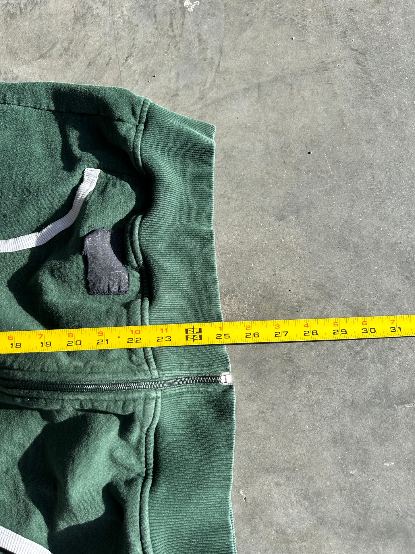Vintage Dublin Ireland Forest Green Zip Hoodie (L)