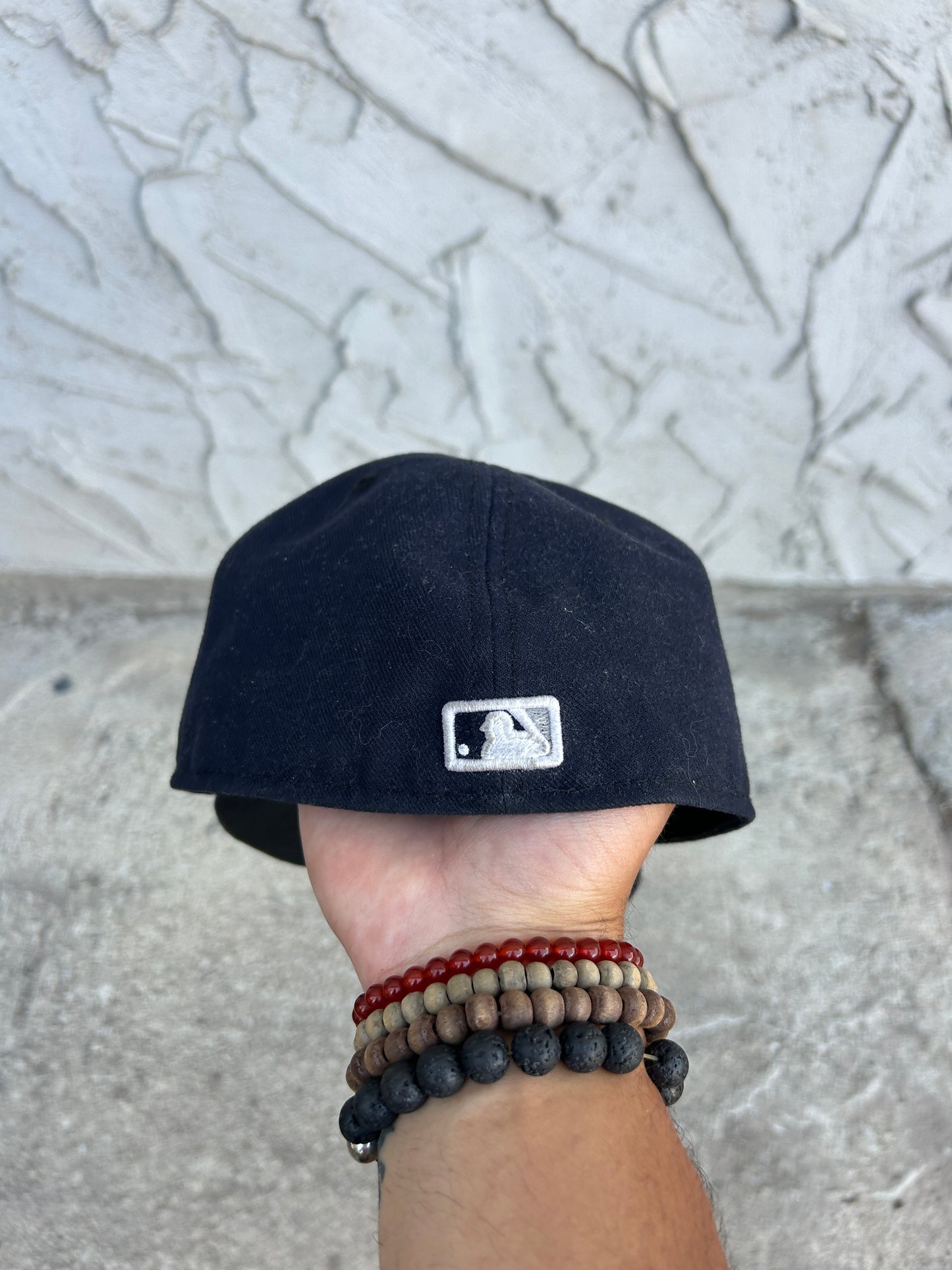 Navy Yankees Fitted Hat (7 5/8)