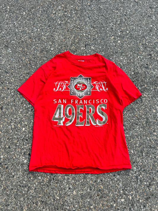 Vintage 1992 Single Stitch Logo 7 49ers Tee (XL)