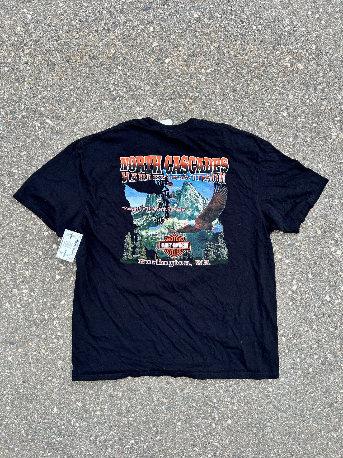 Harley Davidson Flaming Dragon Tee (2XL)