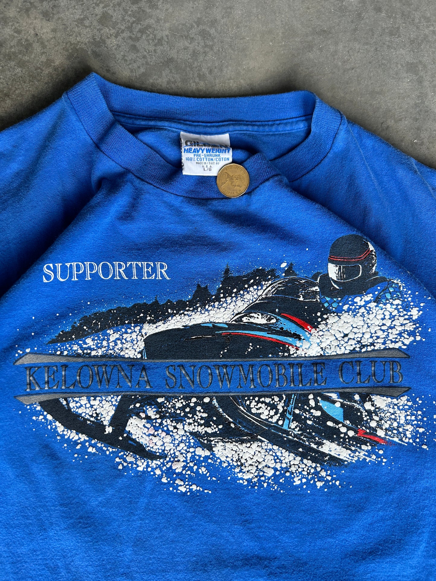 Vintage Kelowna Snowmobile Club Tee (L)
