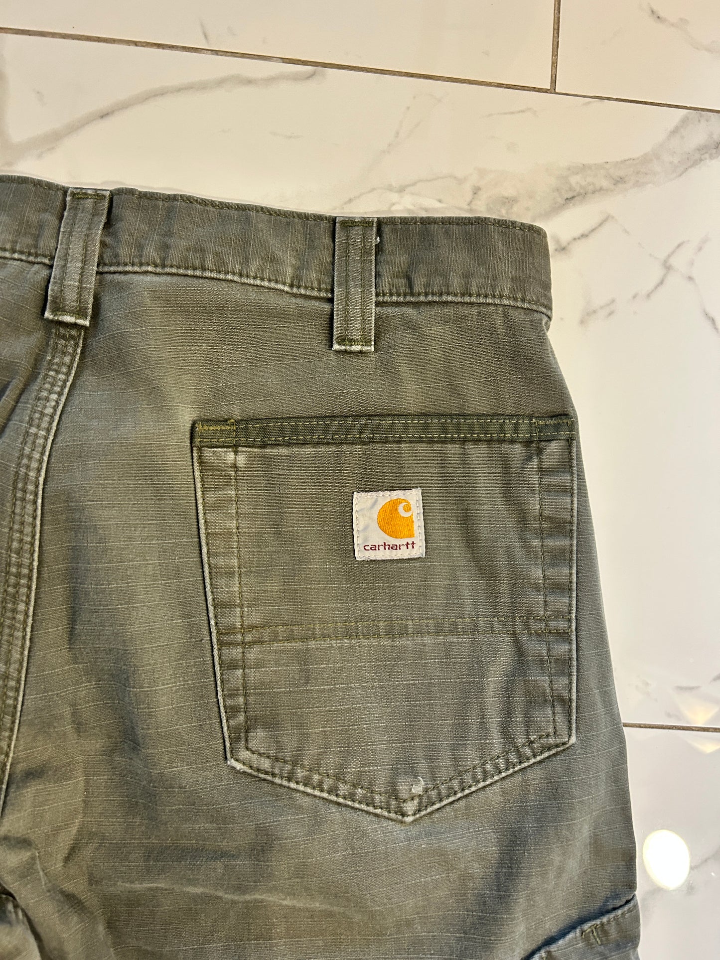 Green Carhartt Cargo Shorts (32W)
