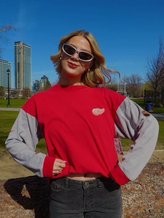 Vintage Detroit Redwings Thermal LS (L)