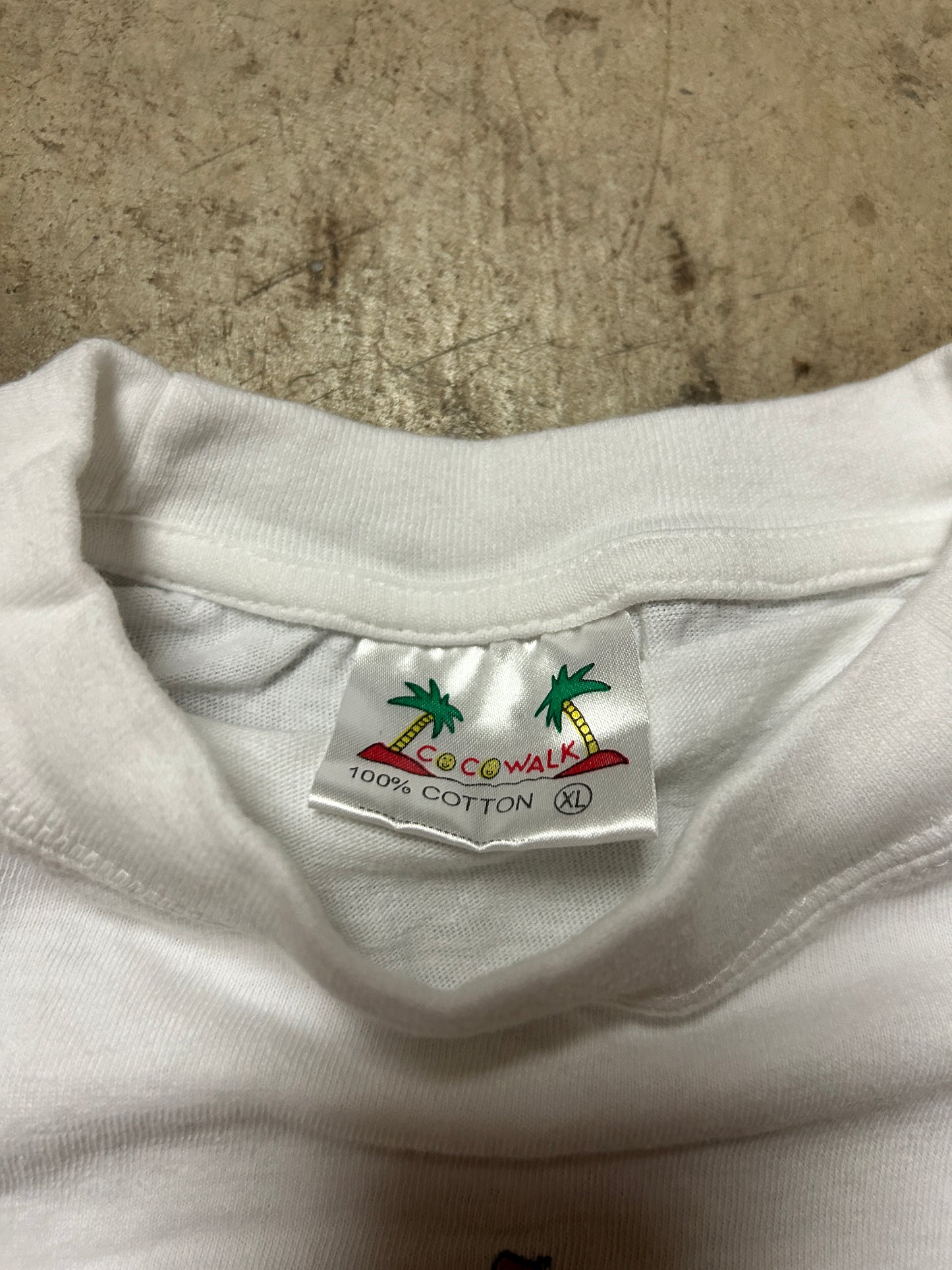 Vintage Bahamas Puff Print Sailboat Tee (XL)