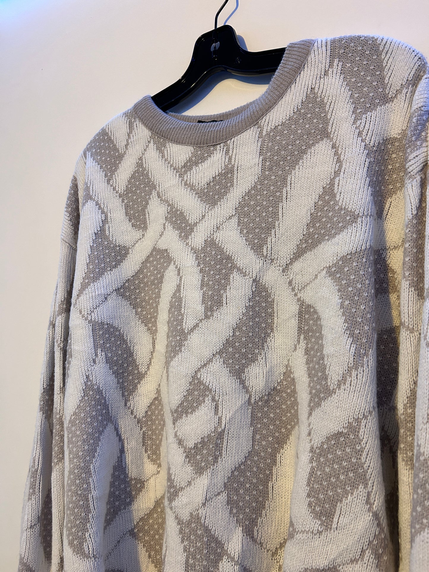 Vintage Sears Patterned Knit Sweater (M)
