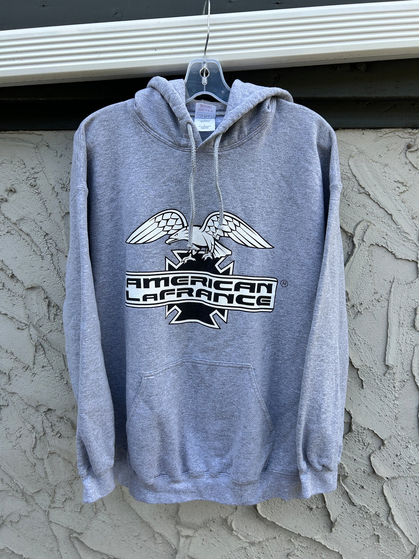 Grey American Lafrance Graphic Hoodie (L)