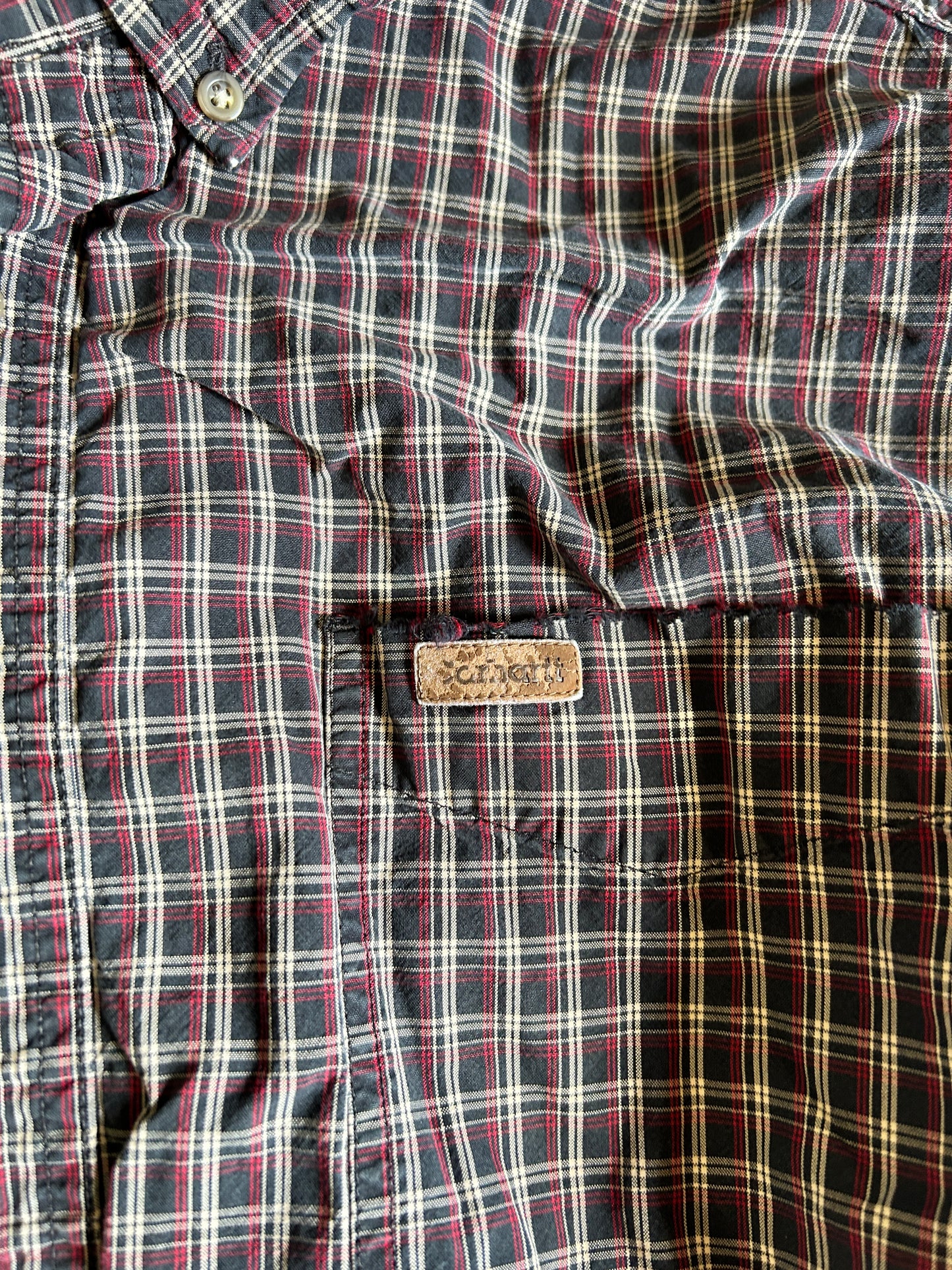 Vintage Carhartt Plaid Button Up (L)