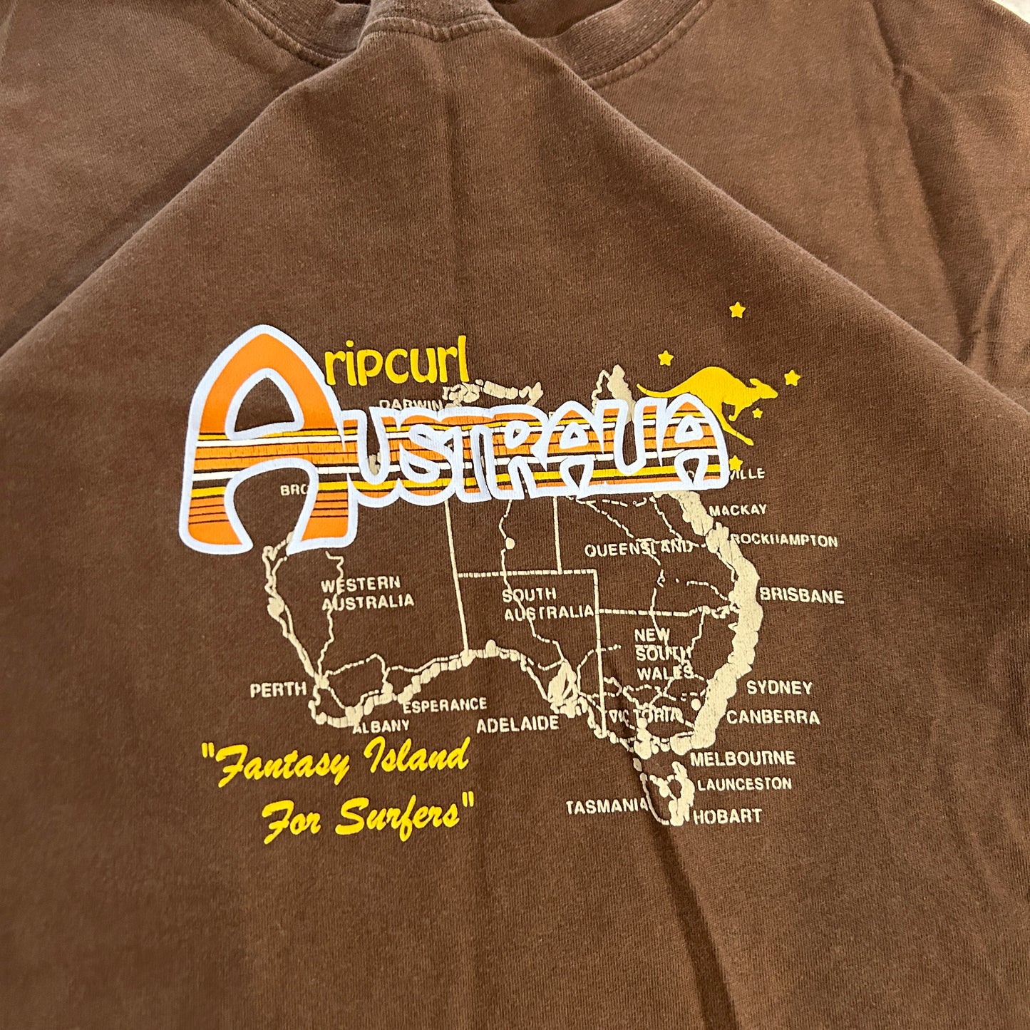 Brown Ripcurl Australia Tee (M)