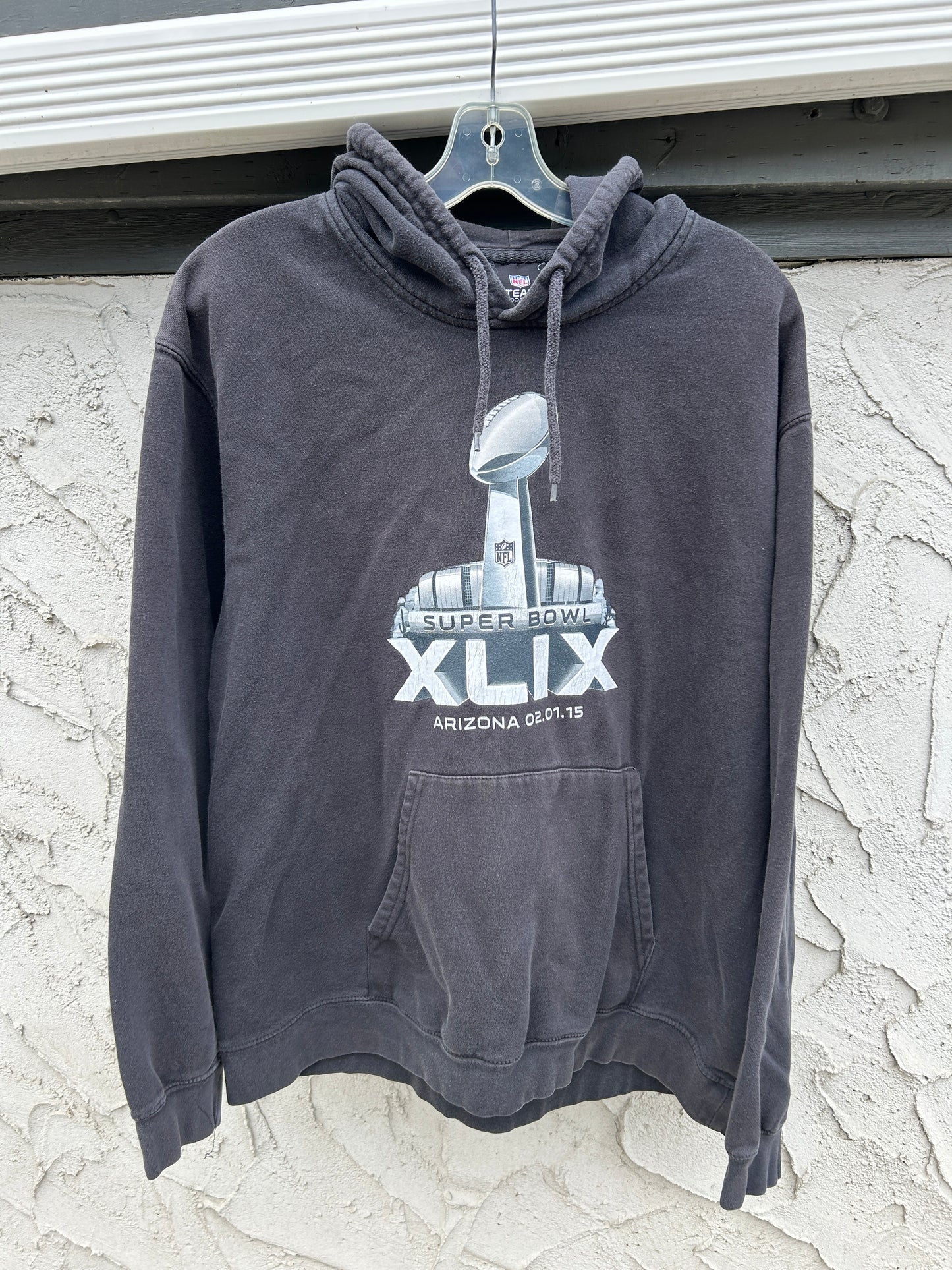 Faded Black Super Bowl 2015 Hoodie (XL)