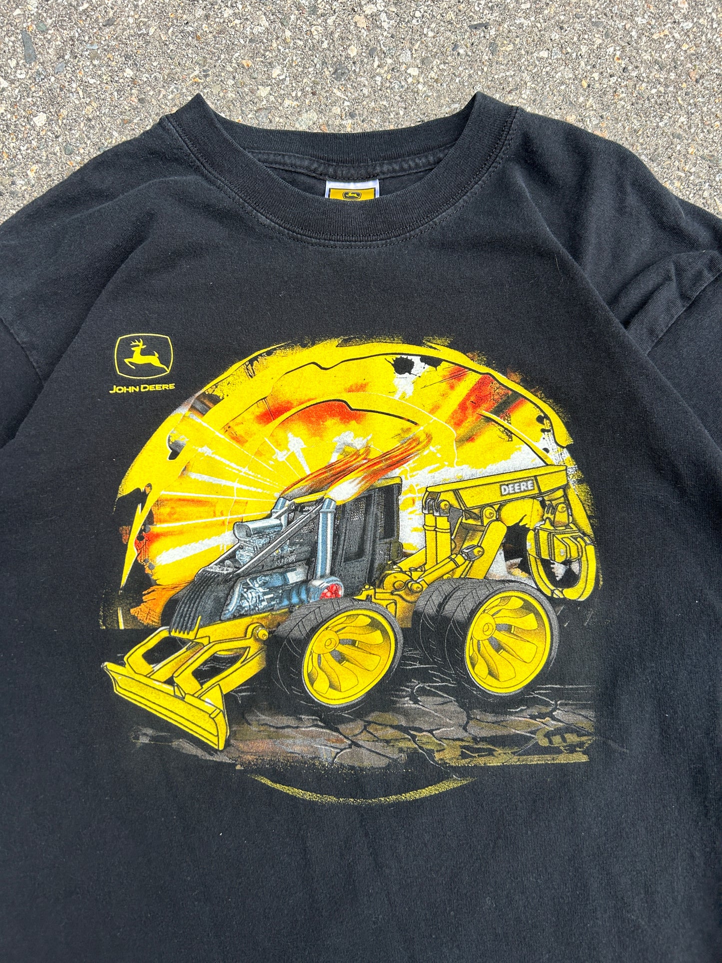 John Deere Hot Rod Tractor Tee (L)