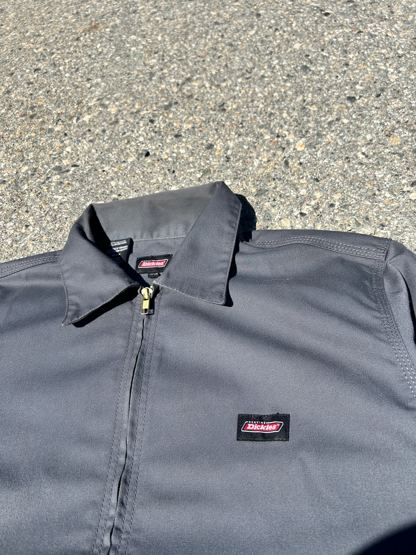 Grey Dickies Collared Zip Jacket (M)