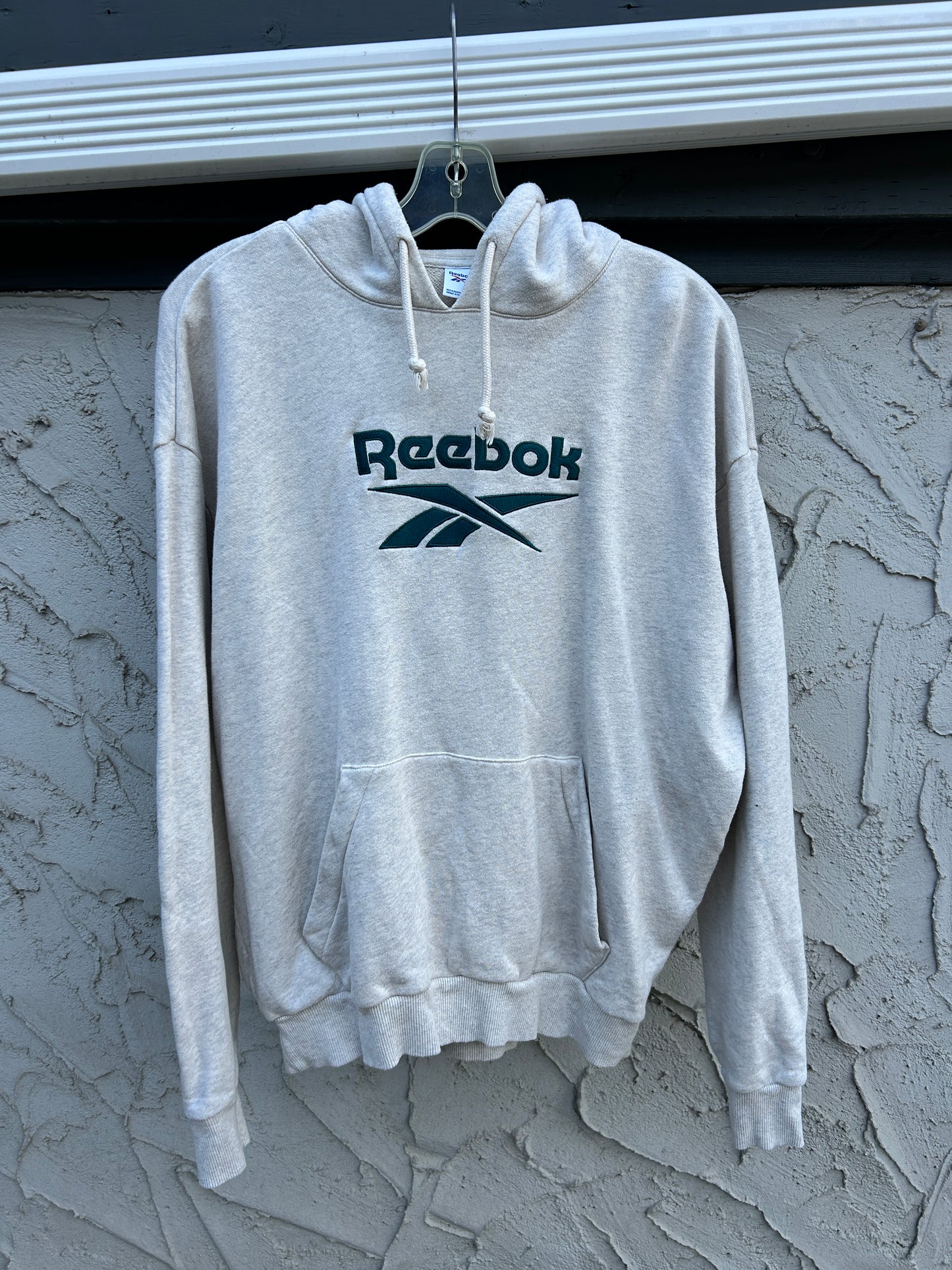Grey Reebok Logo Hoodie (L)