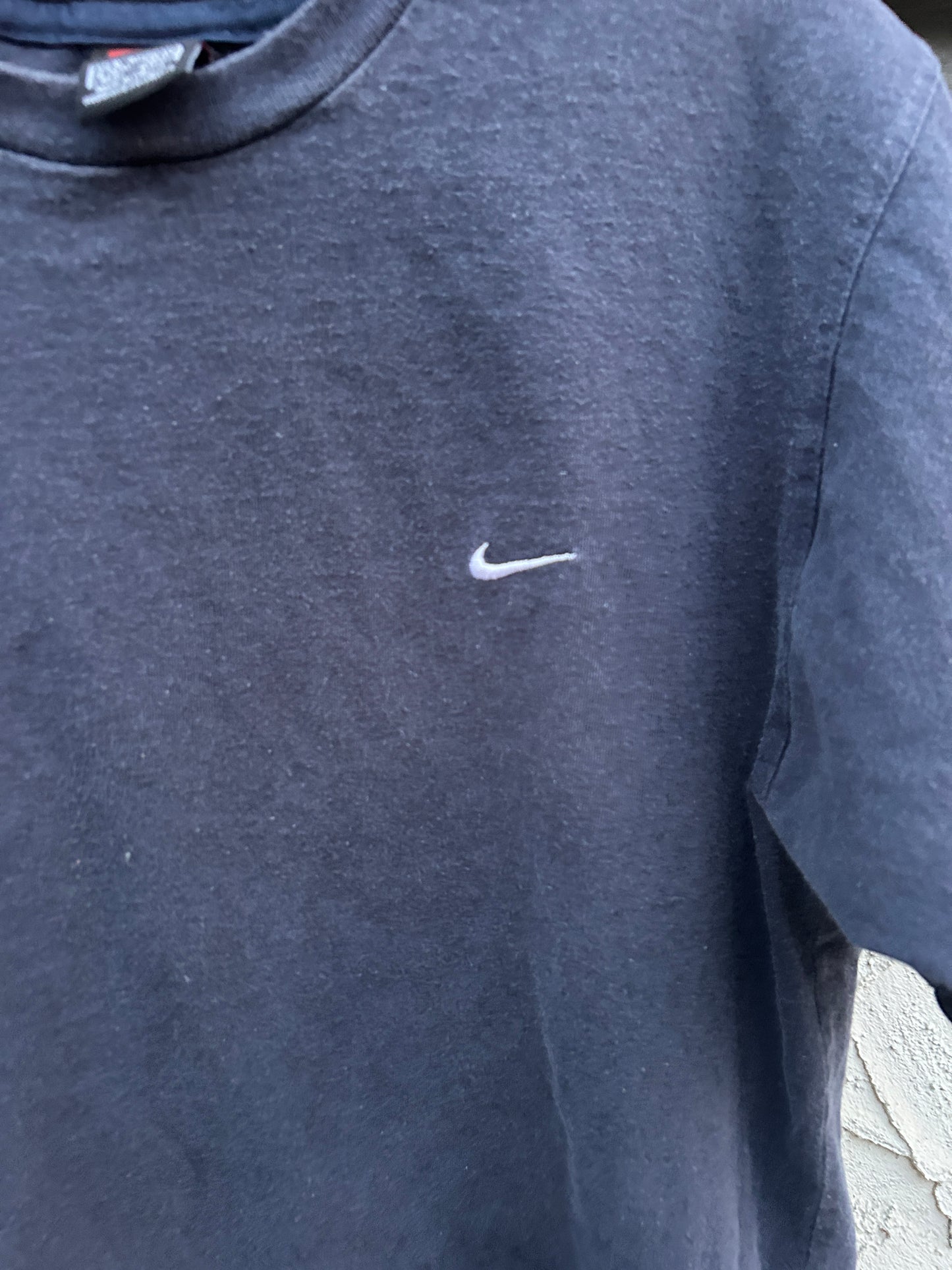Vintage Navy Nike Side Logo Tee (M)