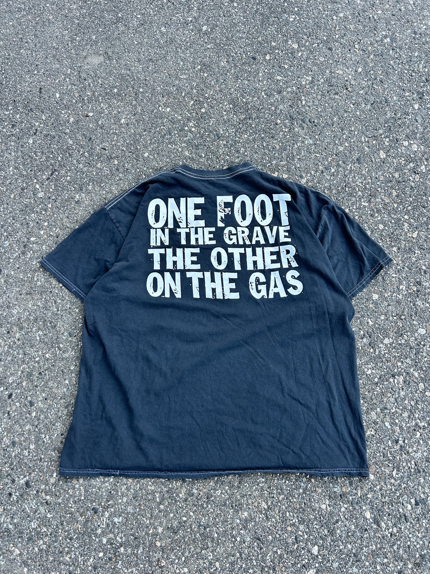 New School Grave Digger Contrast Stitch Tee (XL)
