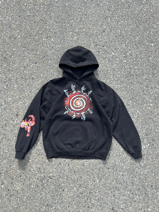 Vintage 2002 Naruto Nine-Tailed Fox Curse Hoodie (M)