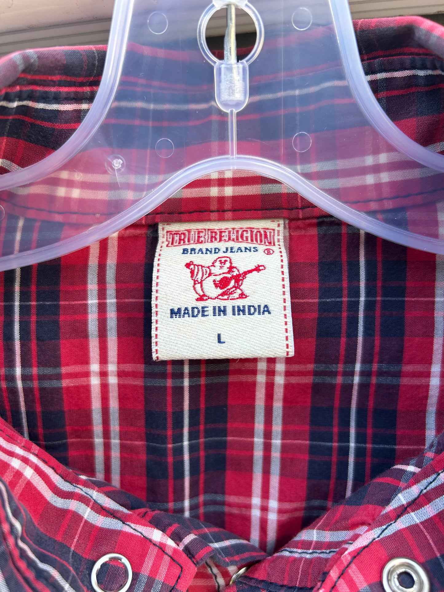 Y2K Cropped True Religion Button Up (L)