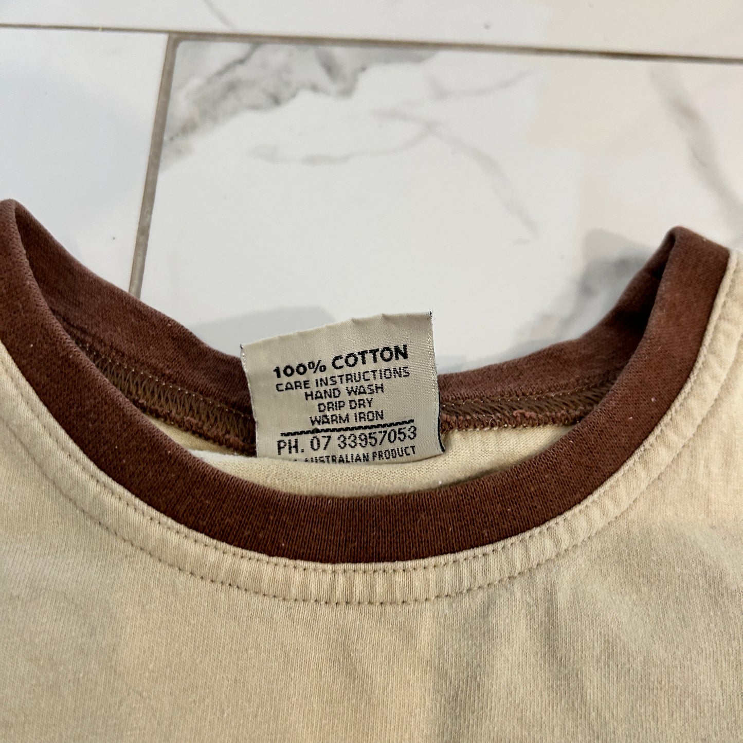 Vintage Airlie Beach Australia Ringer Tee (S)