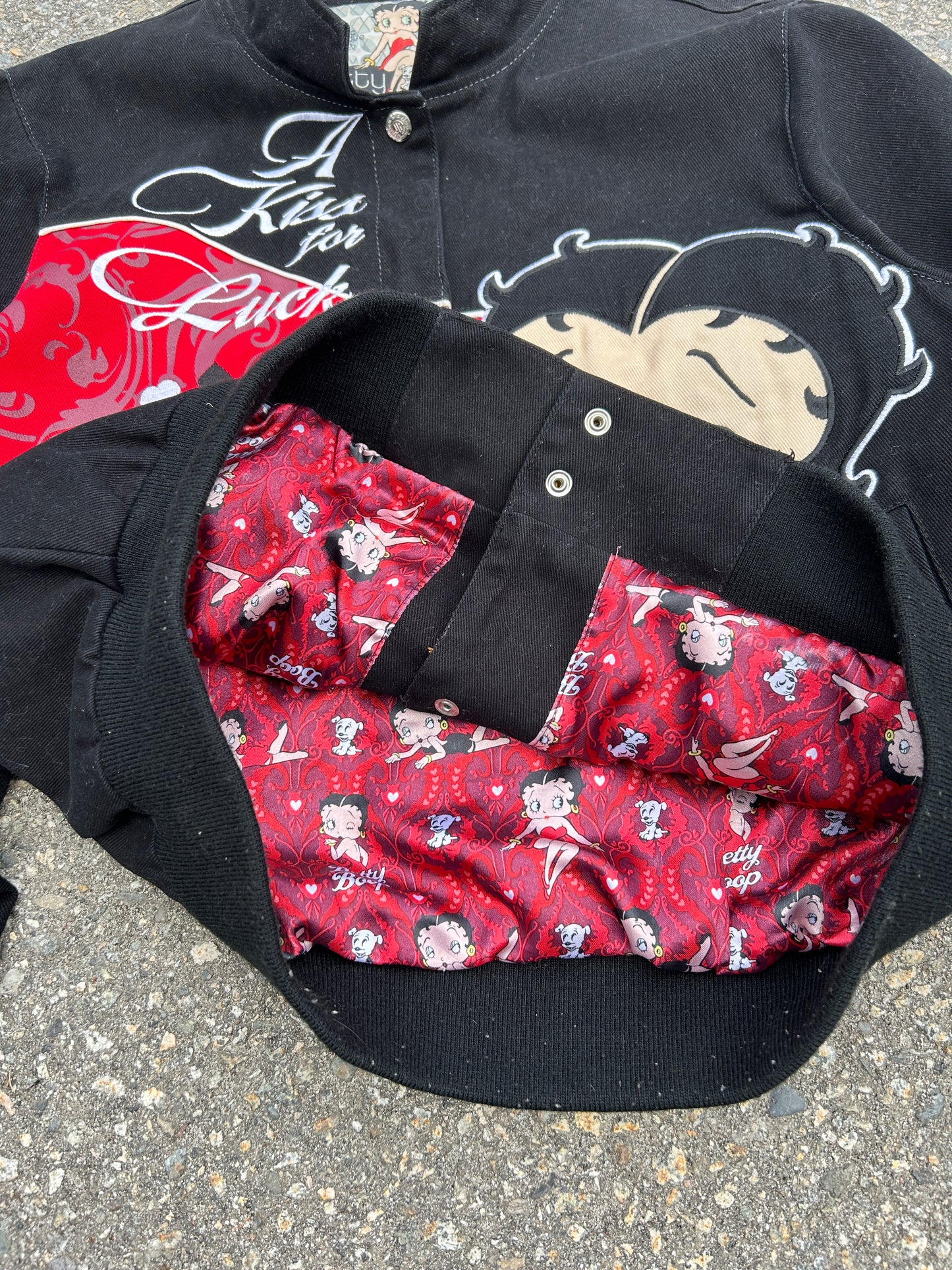Vintage 2006 Betty Boop Jeff Hamilton Racing Style Jacket (L)