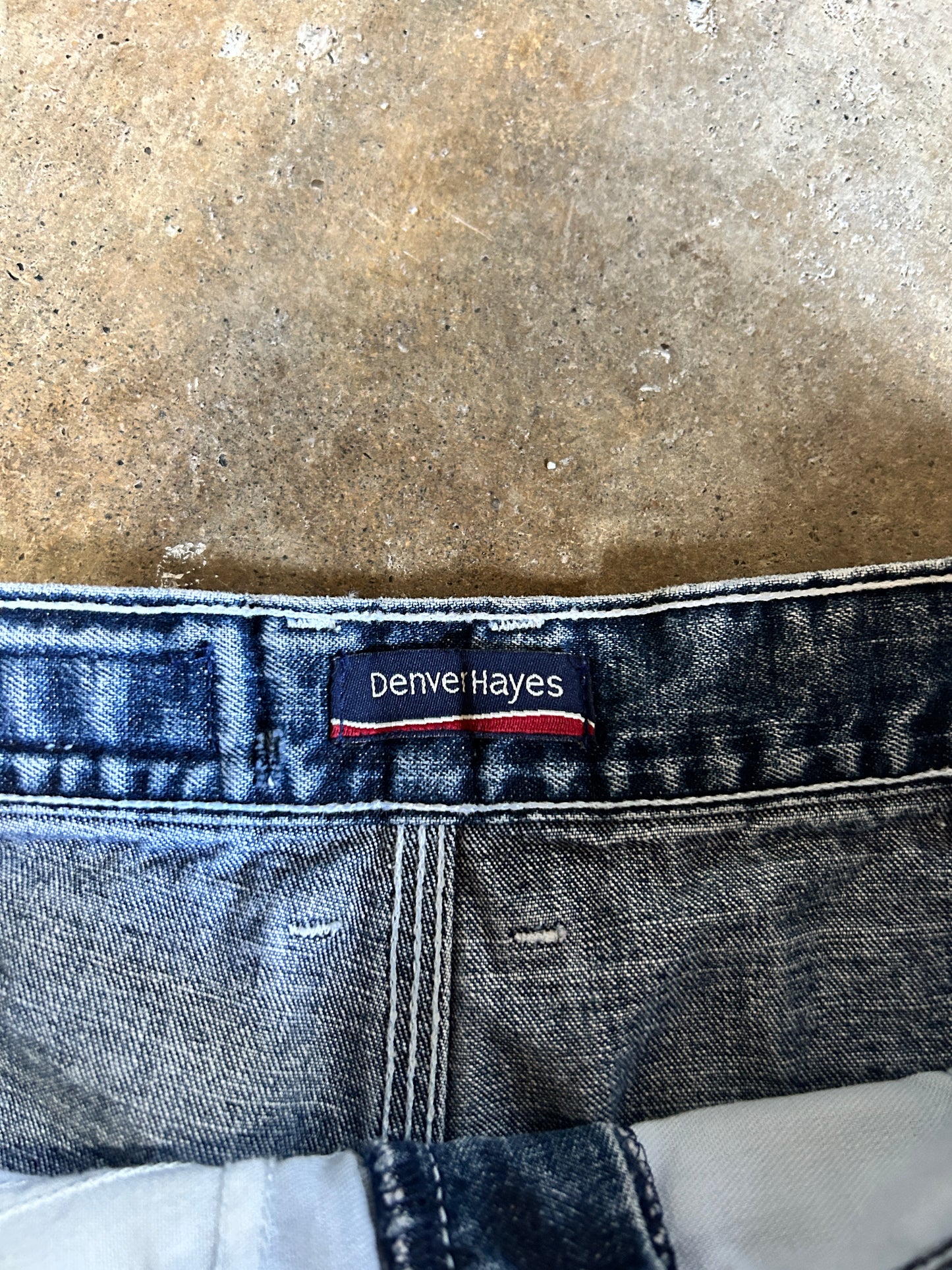 Vintage Denver Hayes Contrast Stitch Carpenter Jeans (31x30)