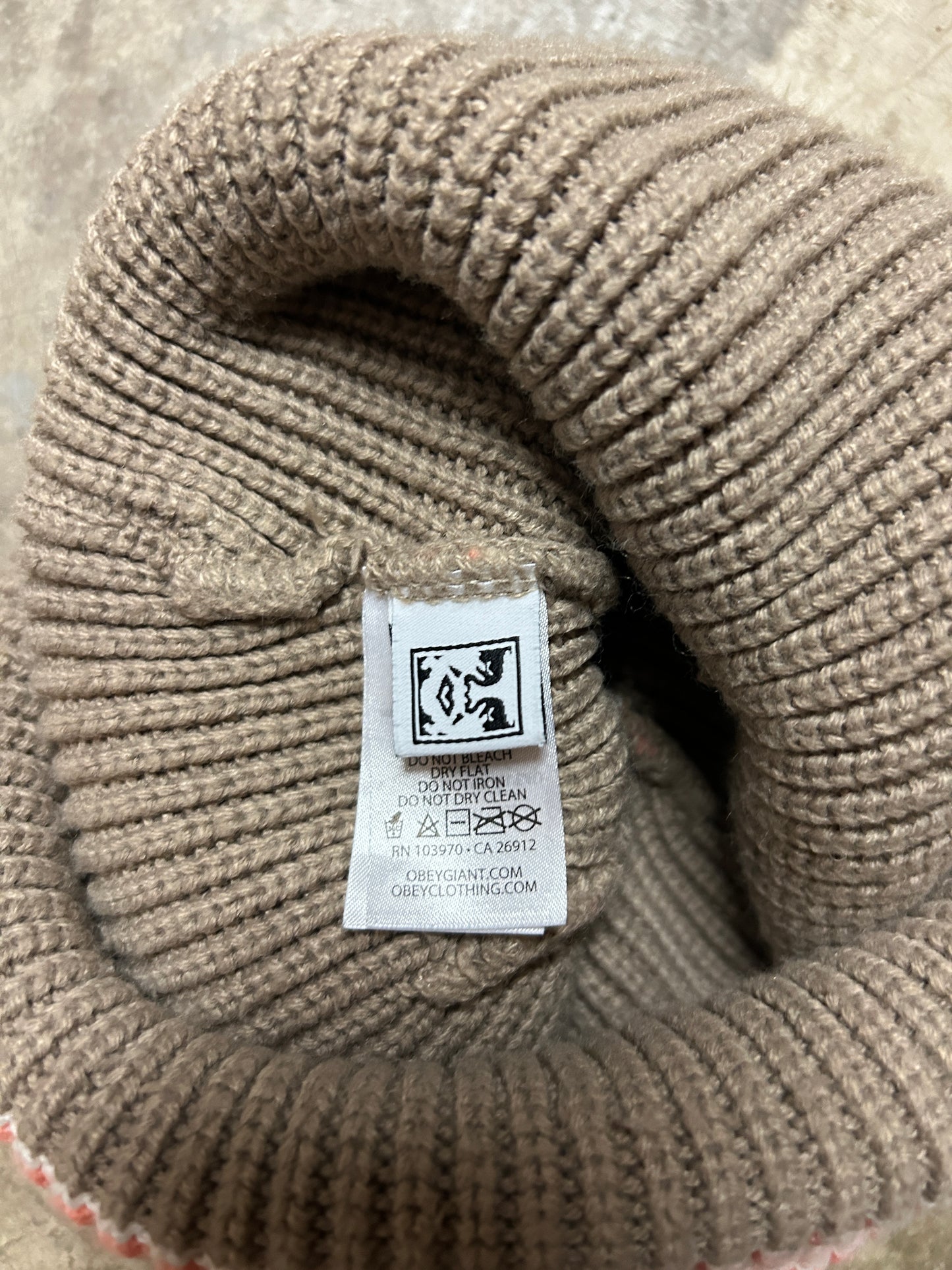 Obey Striped Toque