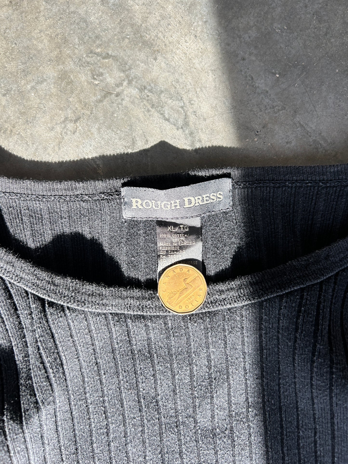 Black Rough Dress Thermal Shirt (XL)