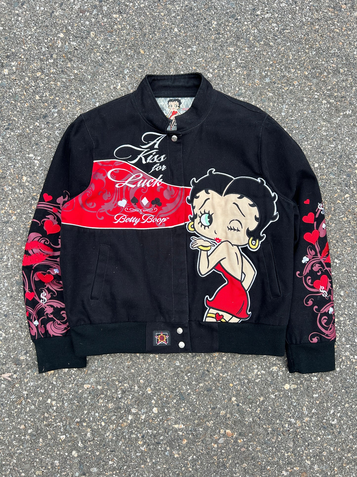 Vintage 2006 Betty Boop Jeff Hamilton Racing Style Jacket (L)