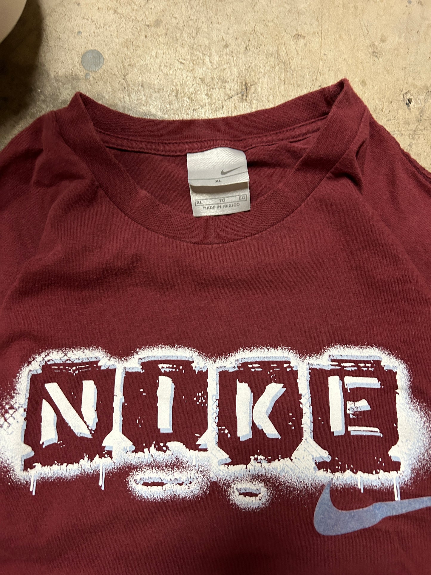 Vintage Nike Spray Paint Graphic Tee (XL)