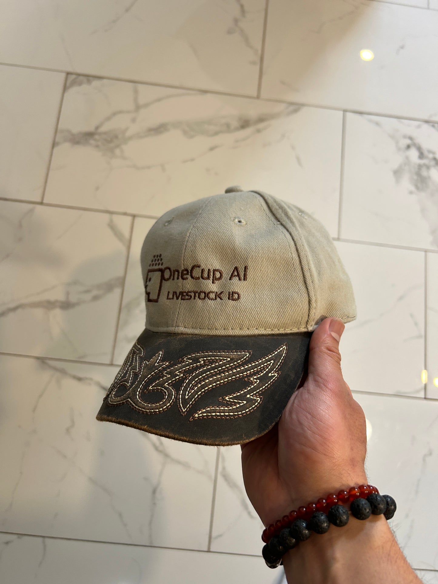 Y2K Style Leather Brimmed Hat