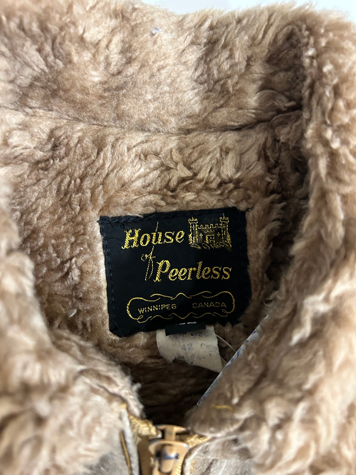 Vintage House of Peerless Tan Fur Coat (S)