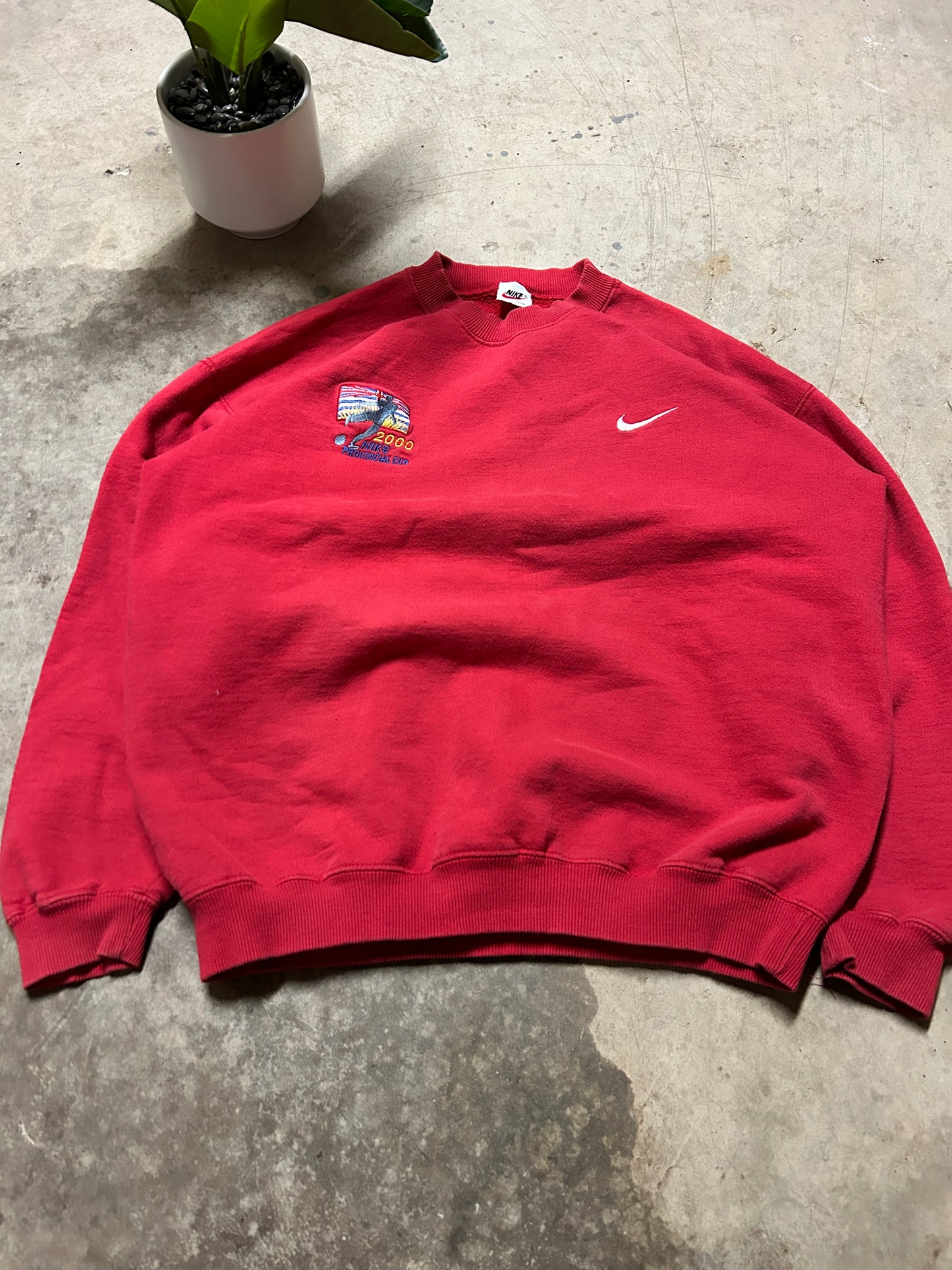 Vintage 2000 Nike Provincial Cup White Tag Crewneck (L)