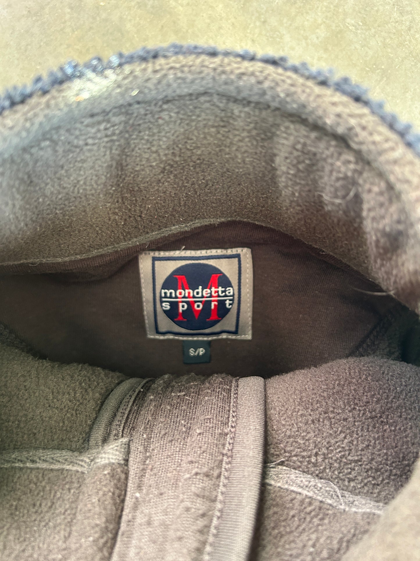 Vintage Navy Blue Mondetta Sport Chunky Fleece 1/4 Zip (S)