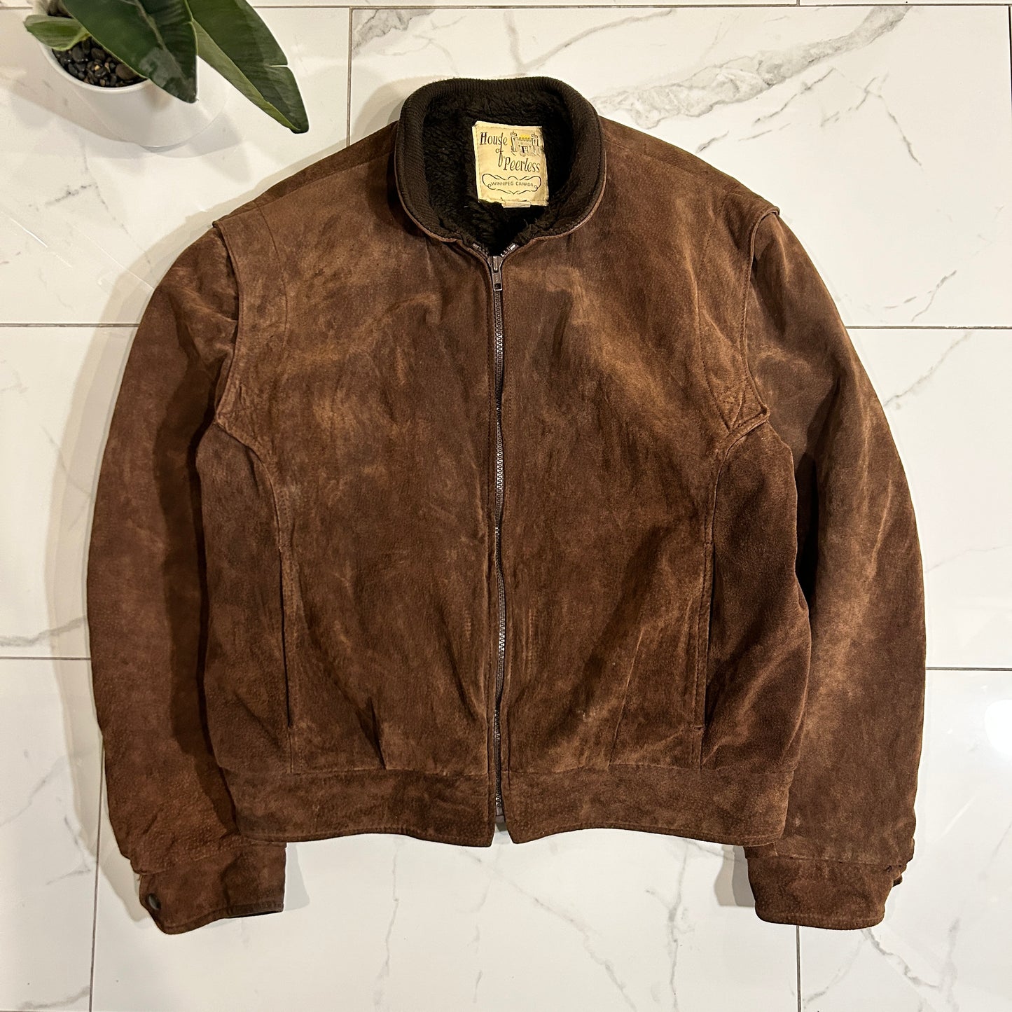 Vintage House of Peerless Fur Lined Jacket (fits M)