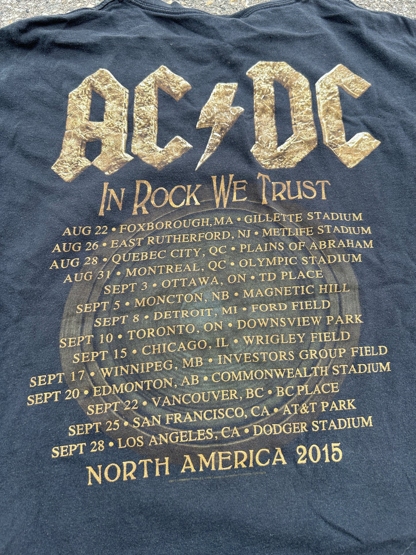 2015 AC/DC Rock or Bust Tour Tee (XL)