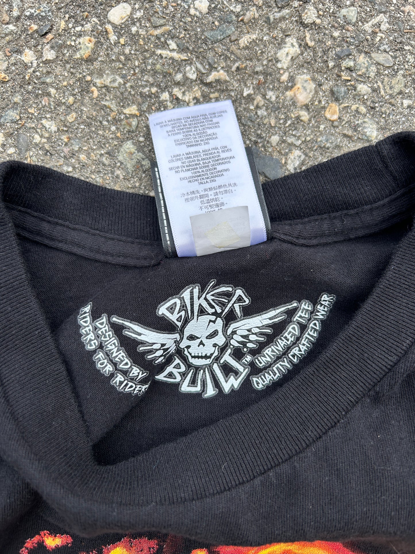 Harley Davidson Flaming Dragon Tee (2XL)