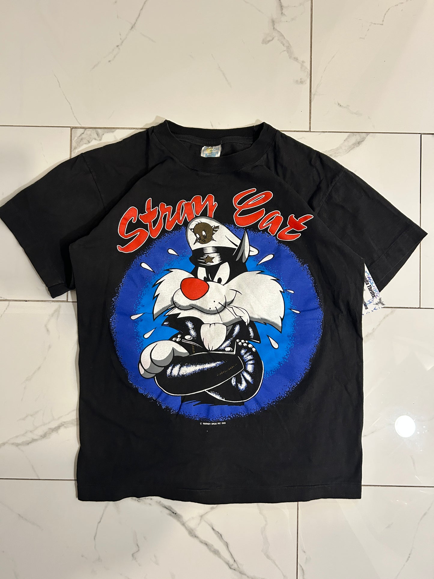Vintage 1989 Sylvester Stray Cat Tee (M)