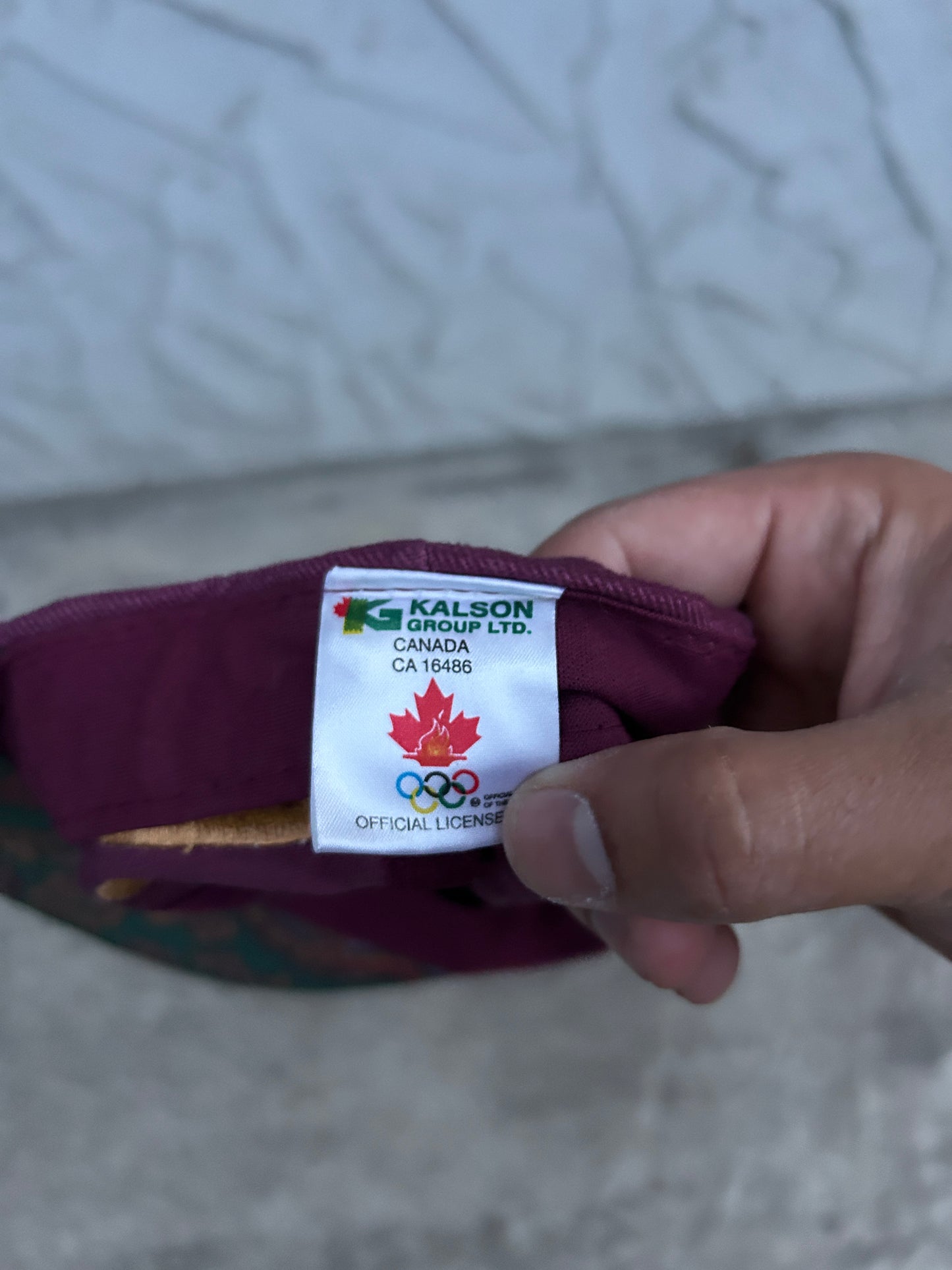 Vintage 1996 Atlanta Olympics Burgundy Hat